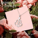 925 Sterling Silver Sisters are Flowers from the Same Garden Double Love Heart Pendant Necklace for Women and Teen Girls, Christmas Birthday Gifts