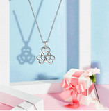 925 Sterling Silver Celtic love knot Pendant Necklace Fashion Jewelry Collares Sterling-Silver-Necklaces Gift