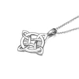 Round Angle Celtic Knot Pendant Necklace 18 In ch Chain Necklace Design