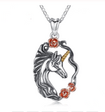 horse Unicorn Pendant Necklace