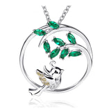 lovely bird & tree pendant necklaces
