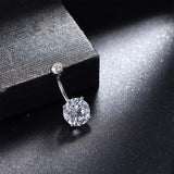 Belly Button Ring 925 Sterling Silver CZ Belly Button Ring Belly Button Ring Body Piercing Jewelry