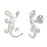 Opal  Lizard Stud Earrings