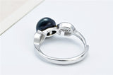 Freshwater 100%Natural Pearl Ring Hot Sale Fashion Women Silver