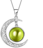 Birthstone Jewelry Women 925 Sterling Silver Free Customized Engravable Necklace Birth Stone Gift