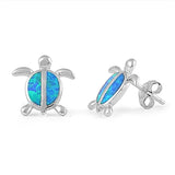  Opal Turtle Stud Earrings