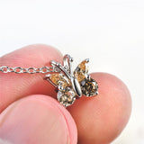 Little Cute Butterfly Necklace Mini Silver Wholesale Charm Necklace