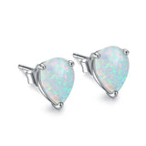 Wholesale 925 Sterling Silver Earring Opal Stud Earring for Lady Jewelry
