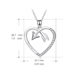 Fashion New Hearts And Arrows CZ Crystal Heart Pendant Necklace