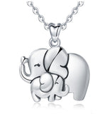 Elephant & Litter Elephant Pendant Necklace
