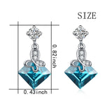 Factory Wholesale Price Gemstone 925 Sterling Silver Drop Earrings Design