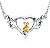Angel Mother Pendant Necklace
