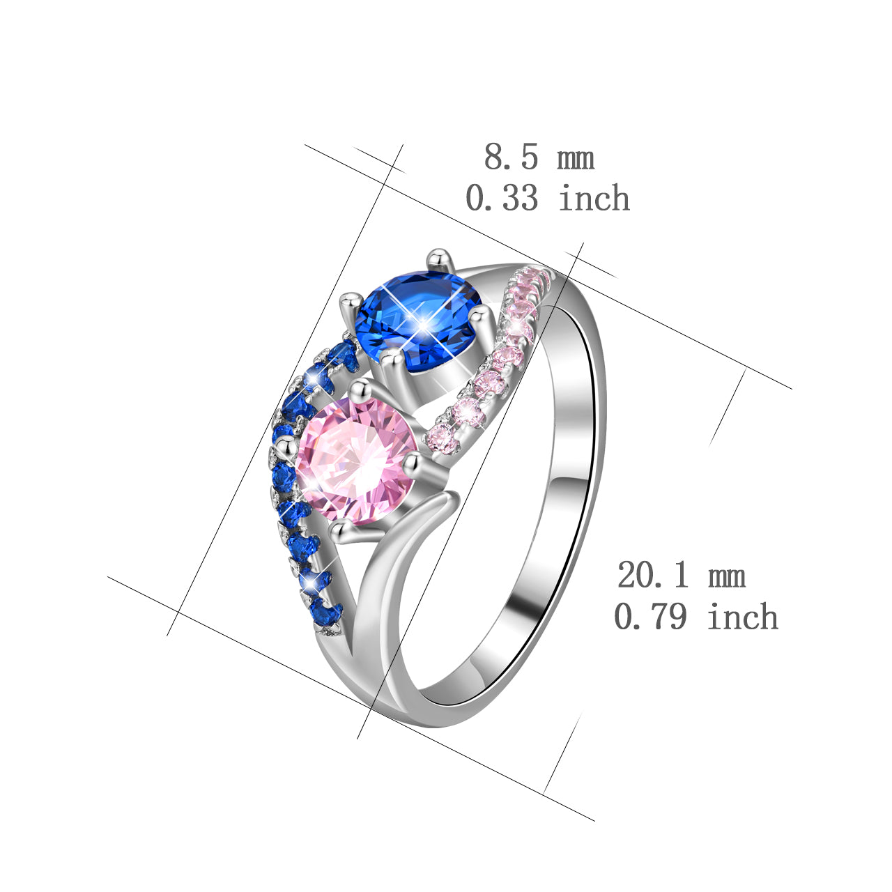 Wholesale 925 Sterling Silver Jewelry, Wedding Engagement Ring With Cubic Zirconia