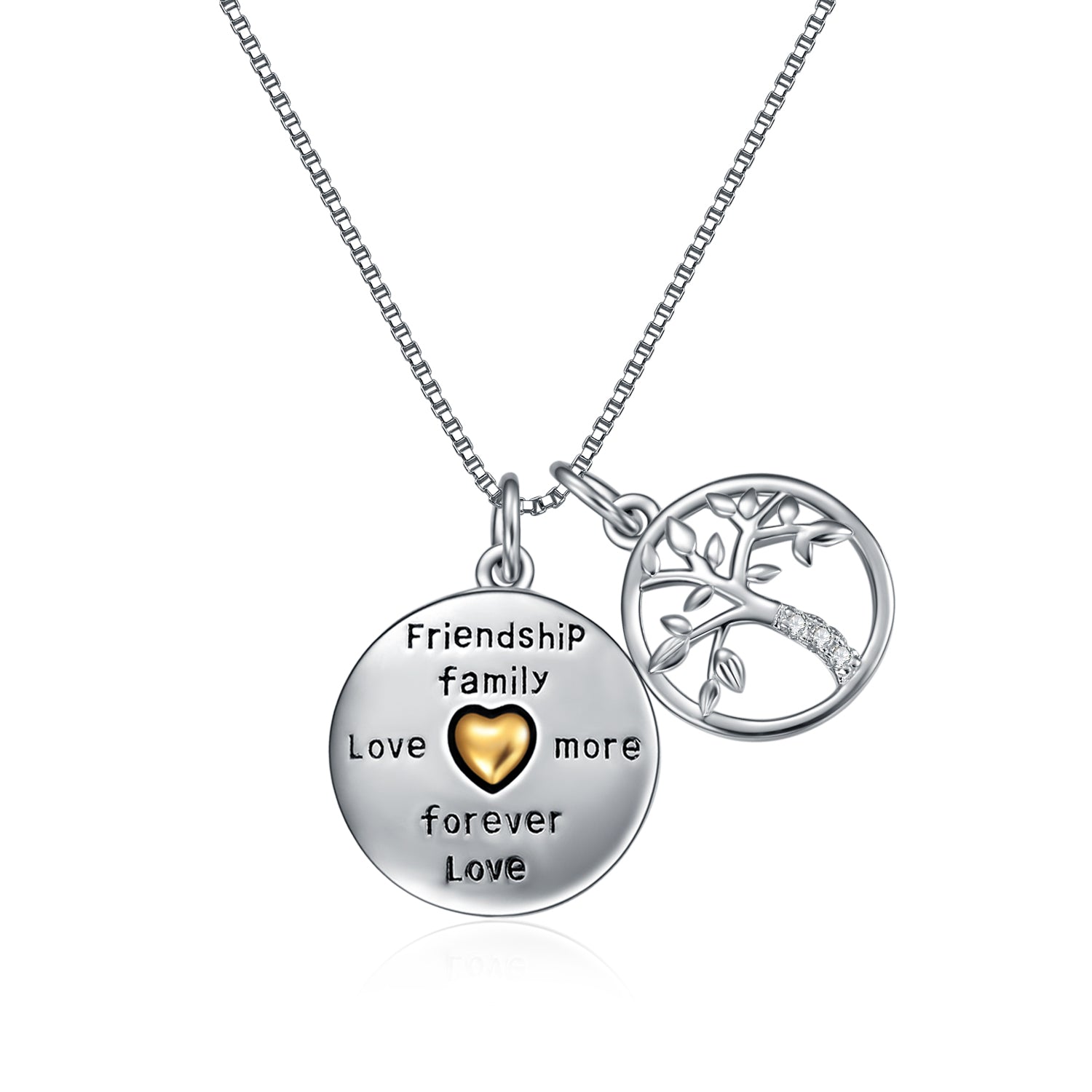 Tree Of Life Necklace Zirconia Friendship Family Love More Forever Necklace