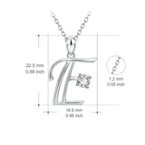E Charms Jewelry Necklace Letter Necklace Alphabet Chinese