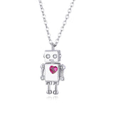Love Robot Pendant Necklace