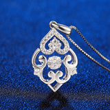 S925 Sterling Silver Creative Geometric Micro-Inlay Necklace Female Smart Pendant Series Cross-Border Exclusive