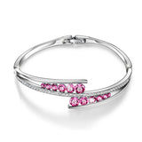 S925 Sterling Silver Fashion Creative Perspective Bracelet Female Personality Micro-Inlaid Zircon Series