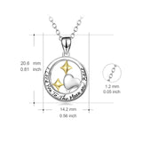 Geometric lettering necklace fashion yellow stars heart shaped necklace