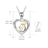 You Hold My Heart Forever Necklace Engraved Jewelry With Moon And Star