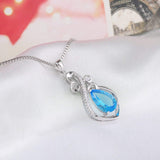 S925 Sterling Silver Creative Personality Geometric Pendant Necklace Female Jewelry Cross-Border Exclusive