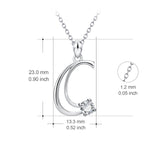 New fashion 26 Alphabet Letter Necklace For Women silver design
