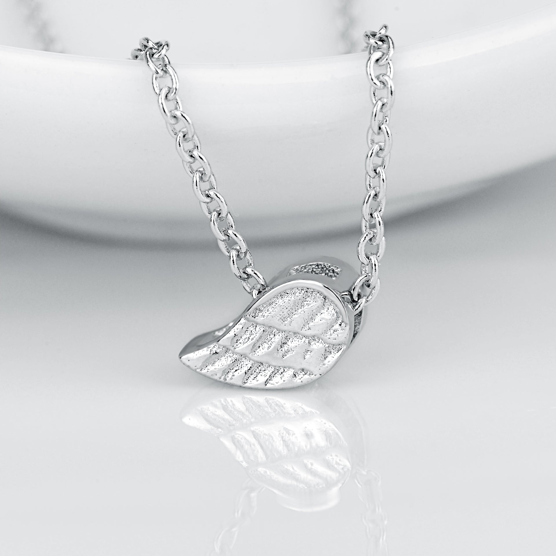 Little Wings Necklace 18 Inch Cable Chain Silver Pendant Necklace
