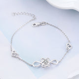 Silver Celtic Knot Bracelet Chinese Knot Silver Wire Weave Chain Bracelet
