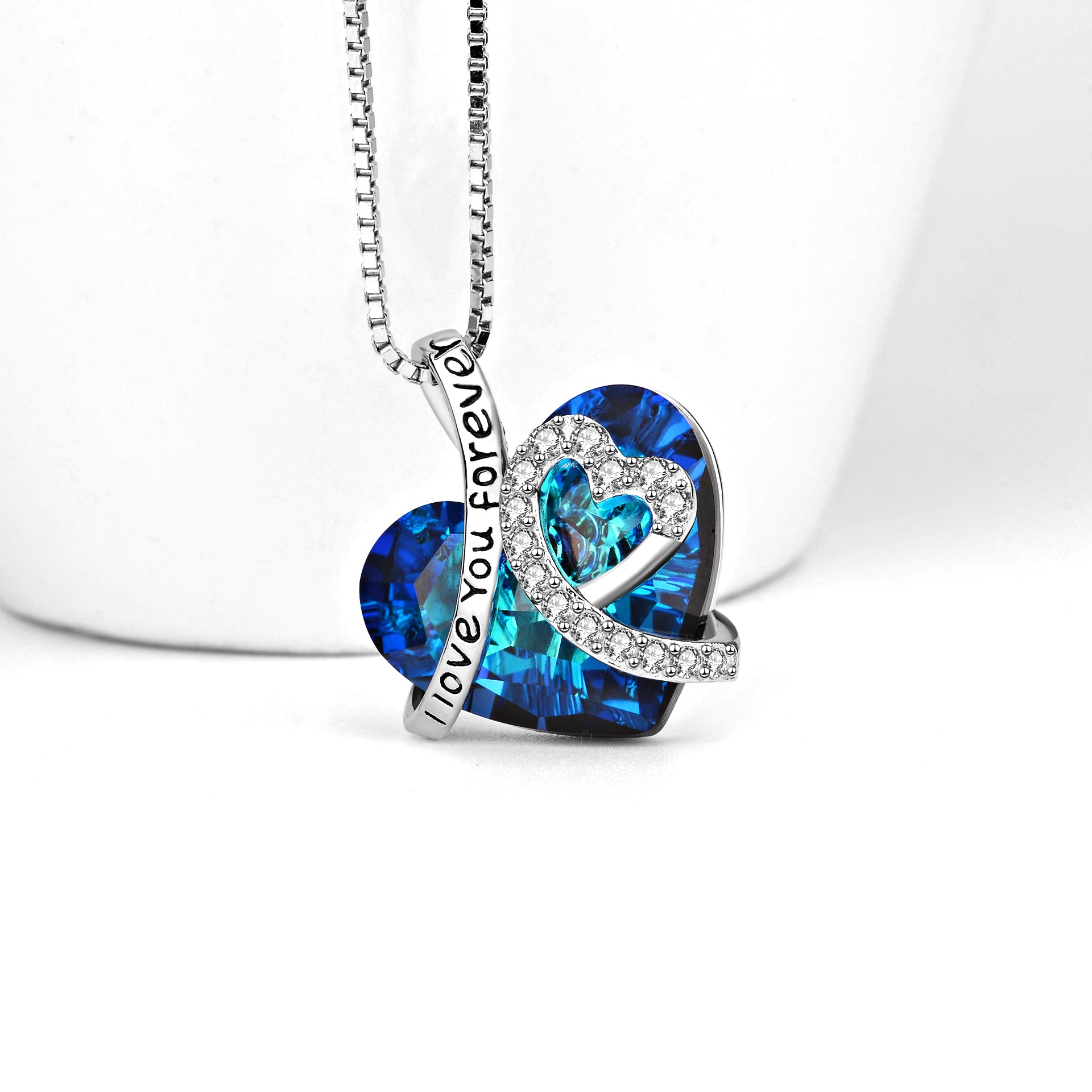 Crystal Heart Pendant Necklace Women Jewelry Necklaces Charms Gift Girl Personality Necklaces