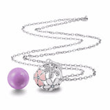 Pink Sphere Elegant Harmony Ball Pregnant Woman Pendant Sweater Bola Necklace