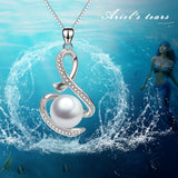 Fashion Newest White Gold Design Necklace Delicate Pearl Necklace