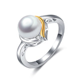 Pearl Wedding Women Rings Fashionable Silver Popular Design Ring