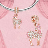 Unicorn Dangles Charms 925 Sterling Silver Charms