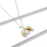 Gold Color Sunflower Locket Box Pendant Necklace for Women 925 Sterling Silver Daisy Flower Series Jewelry