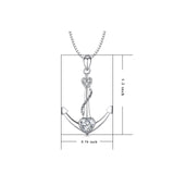 Proficient Silver Jewelry Necklace Wholesale Anchor Ocean Necklace