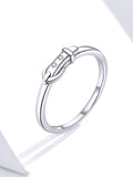 925 Sterling Silver Fashion Belt Design Finger Rings Precious Jewelry For Women
