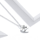 925 Sterling Silver Beautiful Vine Cross Heart Pendant Necklace Precious Jewelry For Women