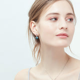 Factory Wholesale Price Gemstone 925 Sterling Silver Drop Earrings Design
