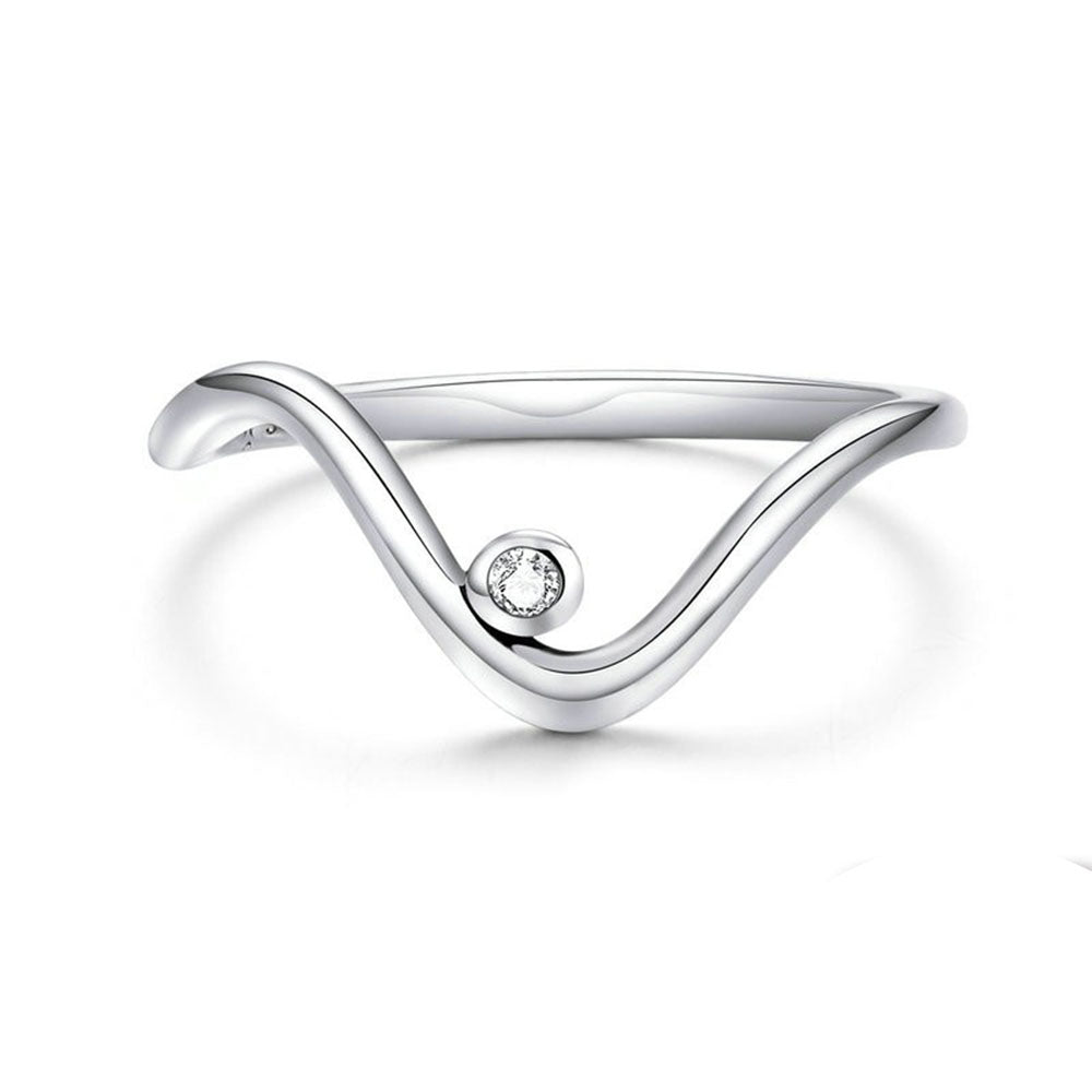 925 Sterling Silver Beautiful Cross Finger Rings Fashion Wedding Jewel