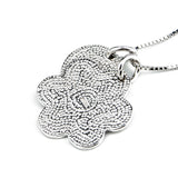 Lovely Fashion Snowflakes And Round Necklaces Baby Gifts 925 Sterling Silver Pendant