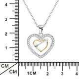Different Color Arrow And Heart Customed 925 Sterling Silver Necklace